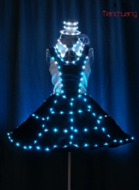 Retro-themed LED short dress, Heburn style