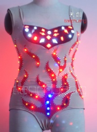 Full color LED sexy dance wear